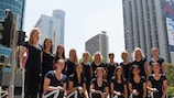 A equipa de árbitras presente no Europeu Feminino de Sub-19 de 2015