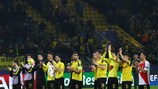 Die Dortmunder Spieler nach dem vielleicht schwersten Spiel ihrer Karriere