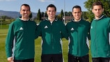 Los árbitros de la final de la UEFA Youth League: Çem Satman, Ali Palabıyık, Alper Ulusoy, Kerem Ersoy