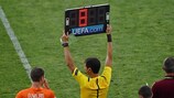 Amendments to football’s Laws of the Game in various UEFA competitions