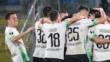 Mönchengladbach celebrate against Roma on Matchday 3