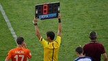 Änderungen in den Fußballspielregeln in verschiedenen UEFA-Wettbewerben