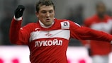 Spartak striker Aleksandr Prudnikov scored twice