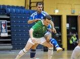 Ireland's Gary McCabe shields the ball from Kyriakos Mavroudis of Cyprus