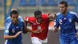 Danny Rose in action for England's U19s