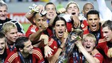 Los jugadores de Alemania celebran el título