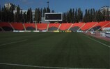 Im Olympiyskiy-Stadion von Donezk findet das Halbfinale zwischen England und Frankreich statt