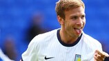 Andreas Weimann in action for Aston Villa this summer