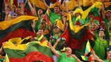 Os adeptos da Lituânia receberam com agrado o triunfo sobre a ARJ da Macedónia