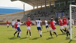 Action from Azerbaijan's 1-1 draw against Norway
