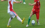 Andor Margitics in action against Romania
