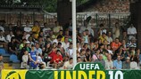Le public lors d'un match du Championnat d'Europe de moins de 19 ans de l'UEFA