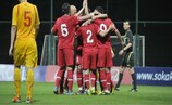 Turkey celebrate scoring in Antalya