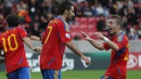 Adrián heureux d'offrir la victoire 2-0 à l'Espagne face à l'Ukraine
