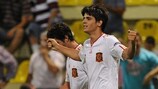 Álvaro Morata marcó un 'hat-trick' ante Serbia