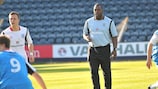 England coach Noel Blake oversees training