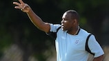 England's Noel Blake directs his side at the UEFA European Under-19 Championship