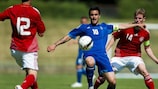 O capitão Giorgos Katidis marcou dois dos golos da Grécia frente a Portugal