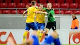 Schweden besiegte die Ukraine und gewann damit die Gruppe 2