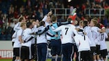 Germany celebrate reaching next summer's U21 finals