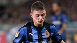 Maxime Lestienne, pictured here in action for Club Brugge, scored one and set up the other