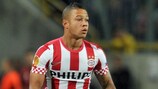 Memphis Depay in action for PSV