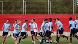 La selección de Alemania en un entrenamiento