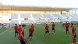 Тренировка сборной Испании