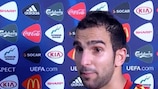 Martín Montoya parla con UEFA.com dopo la gara