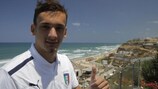 Manolo Gabbiadini s'est entretenu avec UEFA.com à Herzliya
