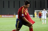 Álvaro Morata comemora depois de estabelecer o resultado final no encontro de sábado com a Noruega