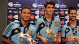 Thiago Alcántara, Álvaro Morata e Isco, los tres máximos goleadores del torneo