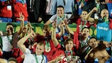 Serbia celebrate their first U19 title