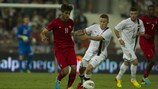 Portugal midfielder André Gomes in action against Norway