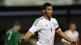 Kevin Volland celebrates after scoring against the Republic of Ireland