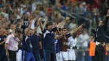Guy Luzon celebra la victoria de Israel ante Inglaterra en el pasado Europeo sub-21