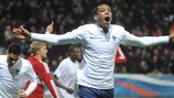 Anthony Martial feiert den Sieg für Frankreich