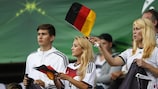 I tifosi della Germania durante la semifinale contro l'Austria