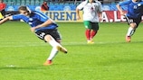 Hannes Anier scores a penalty for Estonia