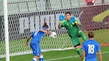 Il gol di Jacopo Dezi: a Castel di Sangro l'Italia ha travolto 7-1 Cipro e si è qualificata per gli spareggi al Campionato Europeo UEFA Under 21