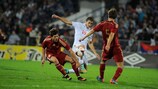 Serbia and Spain played out a tight tussle in midfield