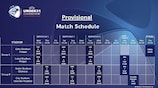 Calendario provisional del Europeo sub-21
