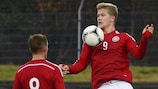 Andreas Cornelius was on target for Denmark