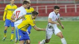 Miloš Jojić in azione nell'amichevole contro la Svezia