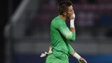 England goalkeeper Jack Butland shows his dismay as he leaves the pitch after defeat by Italy
