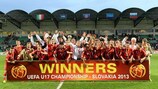 Russia celebrate their 2013 European U17 Championship win
