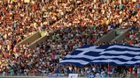 Greece supporters at the finals