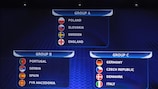 Deutschland gegen Tschechien, Dänemark und Italien