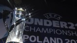 Imagen del trofeo en el sorteo de la EURO sub-21