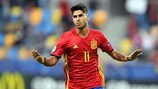 Spain's Marco Asensio joined an elite club with his U21 EURO finals hat-trick